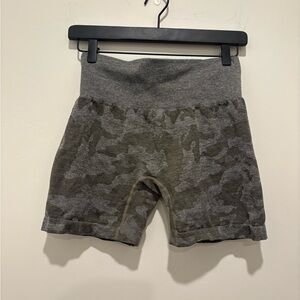Amazon green camo workout short